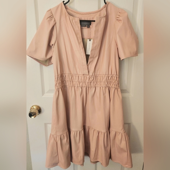 Anthropologie somerset mini dress vegan leather -NWT - Picture 6 of 7